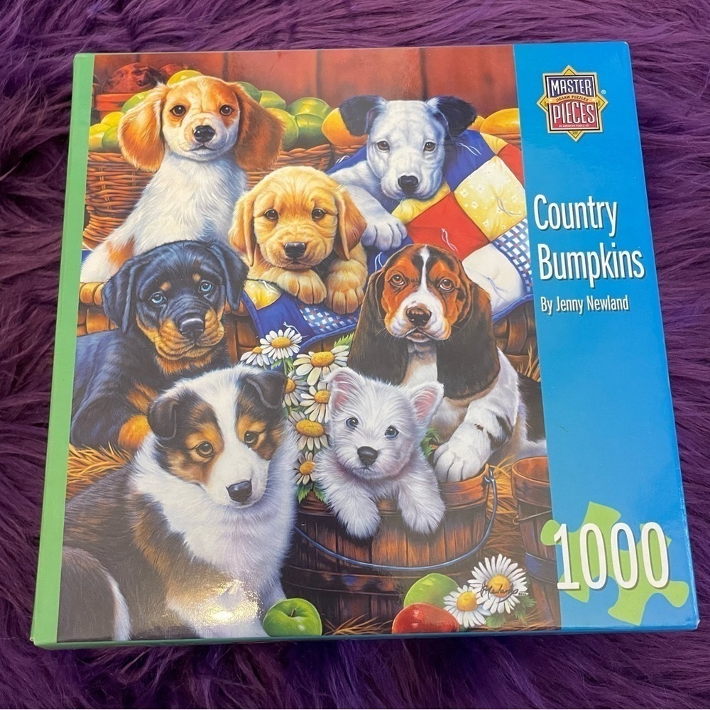 1000 piece jigsaw puzzle Country Bumpkins dogs and puppies